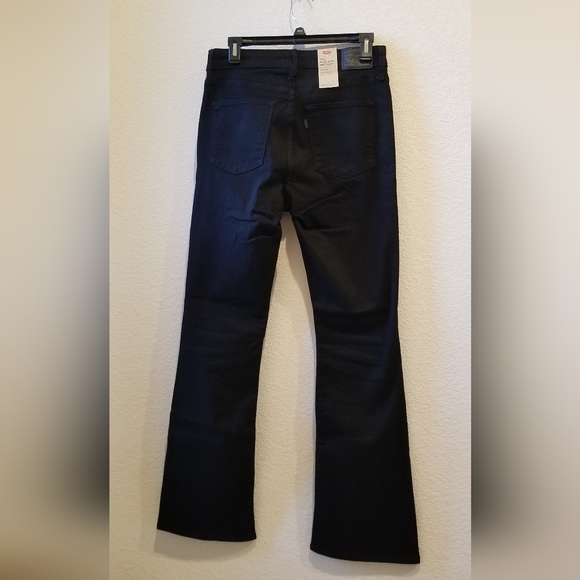 725 Levi's High Rise Bootcut Black Levi's Jeans - Picture 4 of 5